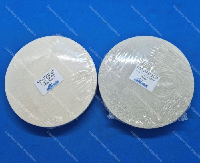 5.5" Polishing pads - Leather and Felt