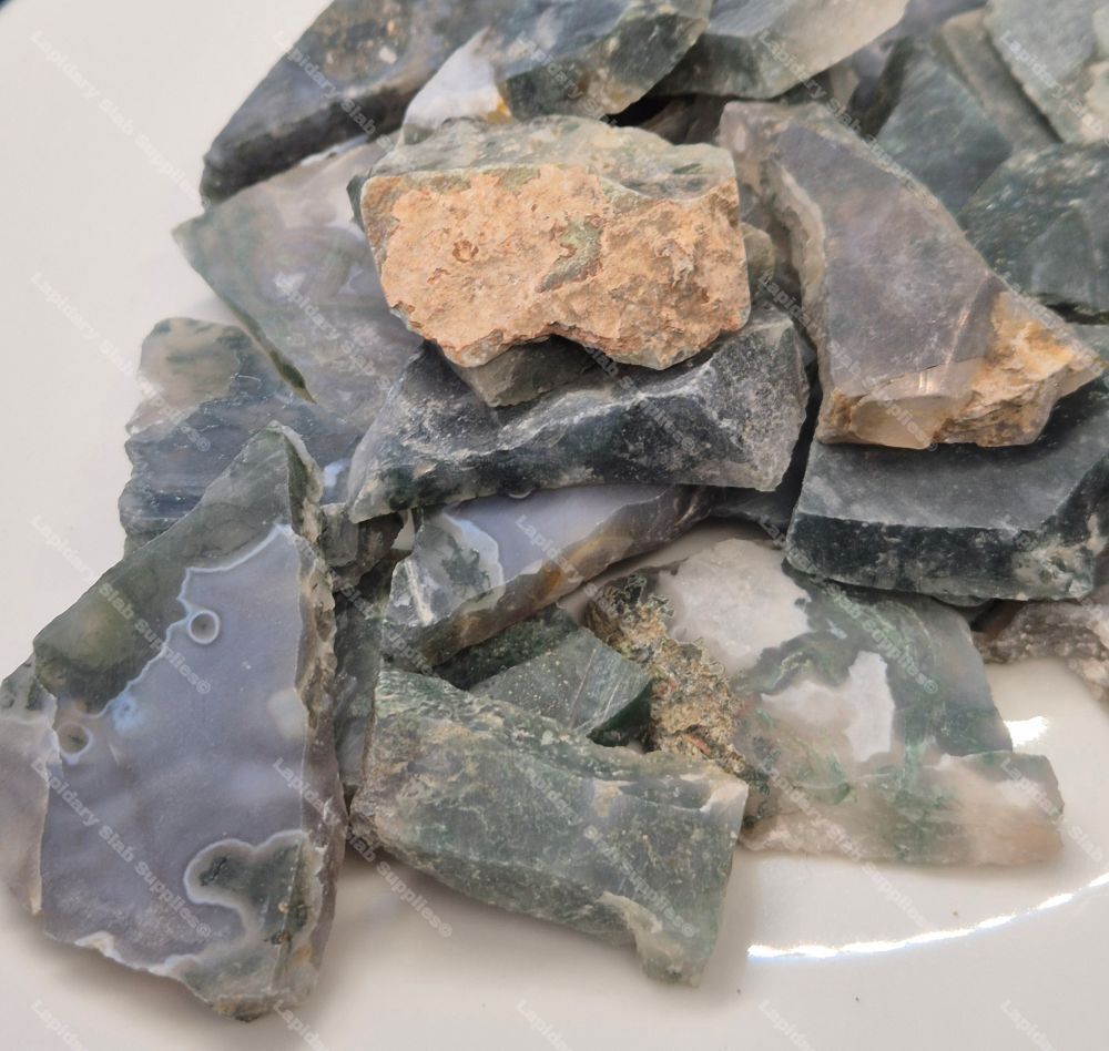 Rough Moss Agate - India - Image 3